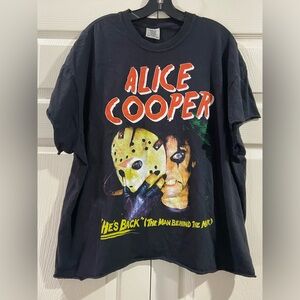 Alice Cooper 90’s Comfort Colors basic Style Unisex T shirt Black Sz 2XL